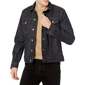 Armani Exchange Indigo Allover Denim Jacket voor heren, Indigo denim, M