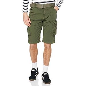 Schott NYC Zwemshorts voor heren, Groen (olijfolie), 31W