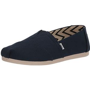 TOMS Dames Alpargata Loafer Flat, Navy Breed Gerecycled Katoen Canvas, 4 UK, Navy breed gerecycled katoenen canvas, 4 UK Wide