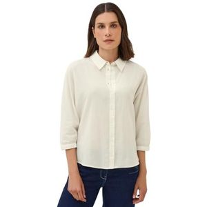 Cecil - Blouse - Wit - Dames - 3/4-mouwen - Gestreepte Textuur