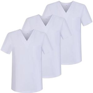 MISEMIYA Set van 3 stuks - sanitaire kaack UNISEX gezondheidsuniformen 3-6801