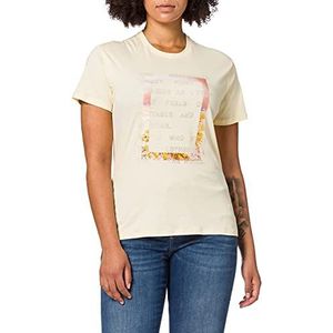 s.Oliver T-shirt voor dames, geel 10d1, XS