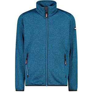 CMP Knit Tech Mélange Fleece Jacket Knit Tech gemêleerd fleece jack, meisjes, zilver-Fragola, 152 kinderen & jongeren