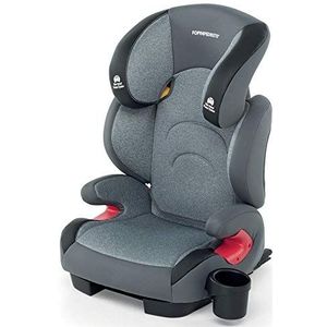 Foppapedretti Best duoFix autostoel, groep 2-3 (15-36 kg), voor kinderen van 3 tot 12 jaar, zilver