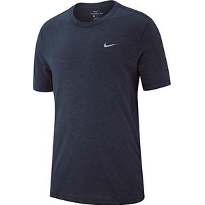 Nike Heren M Nk Dry TEE DFC Crew Solid T-Shirt - Obsidianheather/(Mat Zilver), 2X-Large-T