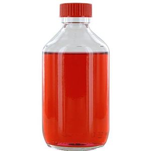 Behrotest B00665214 Glazen flessen met PTFE Liner, Enghals, 250 ml (10 stuks)