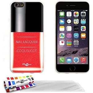 MUZZANO 3 beschermfolies set ""UltraClear + stylus en reinigingsdoekje Muzzano® biedt bescherming krasvast, ultieme, elegante en duurzame voor uw Apple iPhone 6 4,7 inch