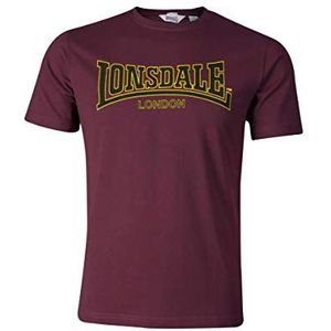 Lonsdale Heren Classic All-weather jas, ossenbloed rood, 3XL