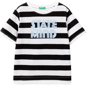 United Colors of Benetton T-shirt voor kinderen en jongeren, Zwart, 140