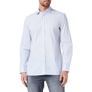 Hackett London Ultra Light Popln Str Shirt voor heren, Wit/Blauw, 3XL