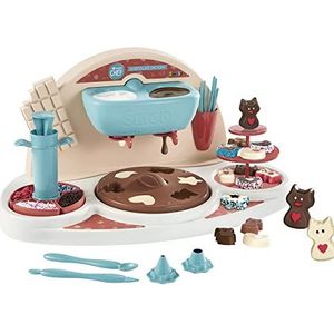 Smoby Chef Chocoladefabriek voor kinderen vanaf 5 jaar, speelset met accessoires en recepten (zonder bakingrediënten)