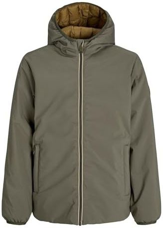Jack & Jones - Brook Reversible - Jas - Met Capuchon - Gerecyclede Polyester Voering