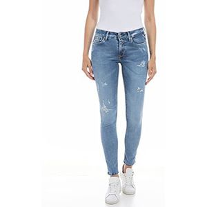 Replay Dames Jeans New Luz Skinny-Fit Hyperflex met stretch, 010, lichtblauw, 29W / 32L