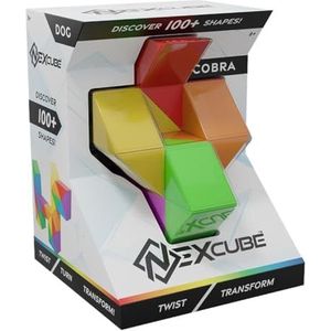 Nexcube Cobra, Origineel puzzelspel met vormcreatie, Spel voor Kinderen vanaf 8 Jaar, Creëer meer dan 100 Verschillende Dier- of Objectvormen
