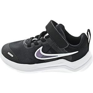 Nike Downshifter 12 Next Nature Sneakers voor kinderen, Black White Dk Smoke Grey, 21 EU