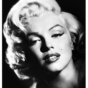 Marilyn Monroe Glamour 40 x 40cm Canvas Prints, Polyester, Blauw, 40x40x3,2 cm