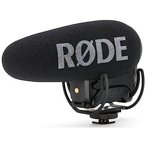 RØDE VideoMic Pro+ Premium Op-camera Shotgun Microfoon met Hoogdoorlaatfilter, Hoge-frequentie Boost, Pad, Veiligheidskanaal voor Filmproductie, Content Creatie en Locatie Opname
