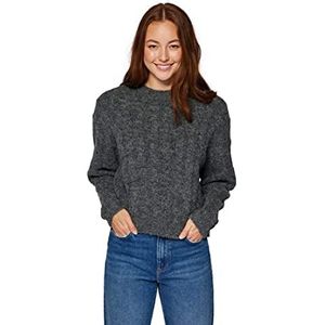 Mavi Sweatshirt met ronde hals voor dames, antraciet melange, S