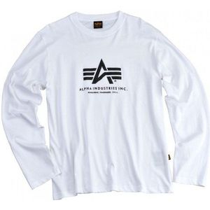 Alpha Industries Basic T - LS Lange Mouw voor Heren White