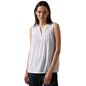 Street One Blousetop voor dames, wit, 34