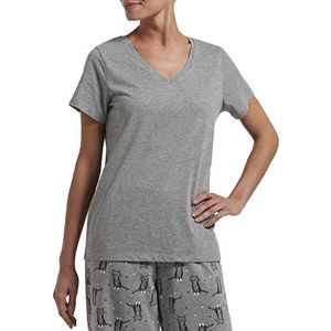 HUE Vrouwen korte mouw V-hals Sleep Tee Pyjama Top - - 3XL
