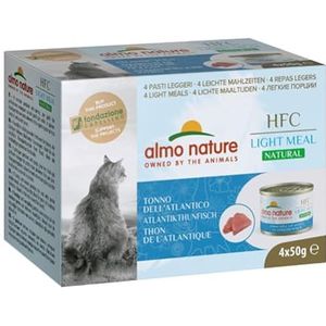 almo nature HFC Natural Light Meal - Atlantische tonijn - Natvoer voor volwassen katten - 4 blikjes à 50 g