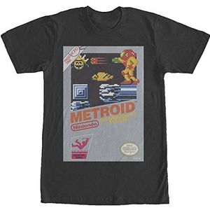 Nintendo Vintage Metroid T-shirt voor heren, Zwart, L
