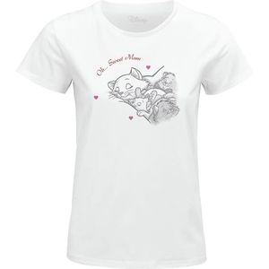 Disney The Aristocats - Happy Mother's Day Duchesse WODARISTS031 T-shirt dames, wit, maat M, Wit, M