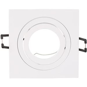 Wonderlamp Clasic W-E0 inbouwspot, vierkant, wit, 10 stuks