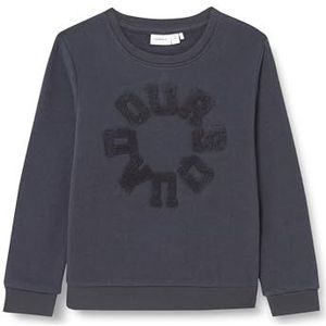 NMFODESSA LS Sweat BRU, India-inkt, 98 cm