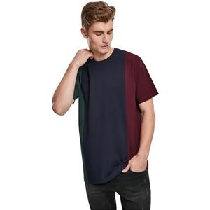 Urban Classics T-shirt voor heren Tripple Tee, Multicolour (Bottlegreen/Midnight 02371), S