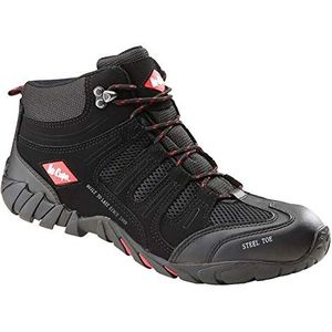 Lee Cooper Workwear S1P Boot, Unisex - volwassenen veiligheidsschoenen, zwart - zwart - Maat: 44