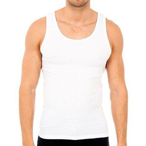 Abanderado Klassieke tanktop van katoen voor heren, Wit, M