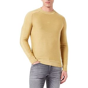 BOSS Heren Knitwear Knitted_Sweater, Open Green, L