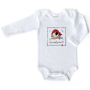 Scott meets Lilly 200-202 - baby-body lange mouwen met motief luierpiraat in geschenkdoos, Oeko-Tex Standard 100, babyklasse 1, 100% katoen