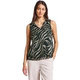 Imprimé - Tops - Pine Grove Green - Met Grafische Print - Ronde Hals - Mouwloos