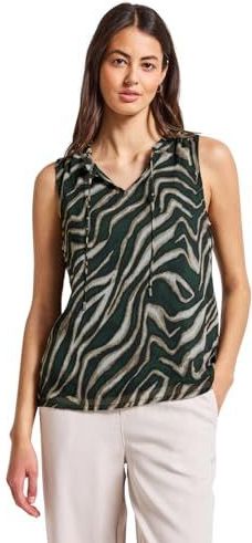 Imprimé - Tops - Pine Grove Green - Met Grafische Print - Ronde Hals - Mouwloos