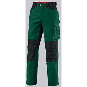 BP Workwear 1789-555-74 werkbroek - elastiek in de rug - tailleplooien - normale pasvorm - maat: 62n - kleur: middengroen/zwart