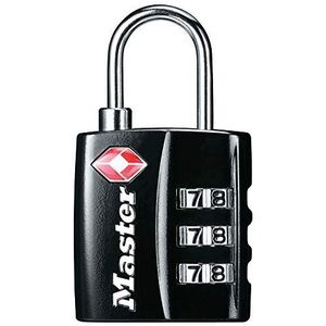 Master Lock 4680dblk TSA uw eigen combinatie geaccepteerd verpakking van 24 stuks, zwart, stuks 1 pak. Pack of 1 zwart