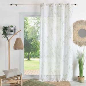 HomeMaison.com Gordijn van tamine – bedrukt gordijn – ondoorzichtig gordijn – bamboe gordijn – gordijn 140 x 240 cm