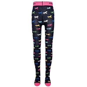 EWERS Panty's 'Pferde'  navy / citroengeel / grasgroen / donkerroze