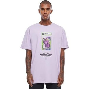 Mister Tee Upscale Blend Oversized T-shirt, uniseks, met opdruk, oversized fit, katoen met print, grafisch T-shirt, lila (lilac), L