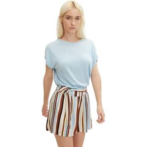 TOM TAILOR Denim Dames Basic T-shirt 1031491, 26298 - Calm Cloud Blue, XS