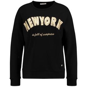 KEYLARGO New York Round Sweatshirt voor dames, zwart (1100), XS