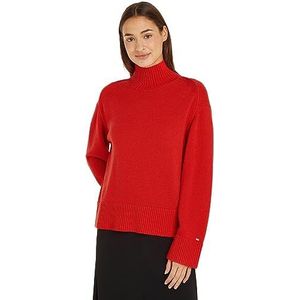 Tommy Hilfiger Truien voor dames, Oranje (Vuurwerk), XL