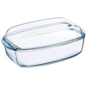 Pyrex 4937387 Essentials glazen rechthoekige braadpan hoge weerstand 4,3L