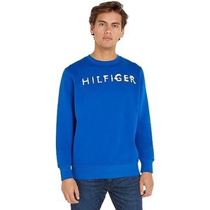 Tommy Hilfiger Heren Hilfiger Inkt Crewneck Sweatshirts, Ultra Blauw, L, Ultra Blauw, L