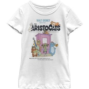 Disney Klassiek T-shirt met poster voor meisjes, Wit, M