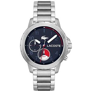 Lacoste Mannen analoog kwarts horloge met roestvrij stalen band 2011208, Blauw