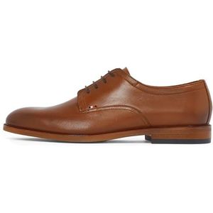 Tommy Hilfiger - THUNIT - Leren Derbyschoenen - Zwart - Echt Leer